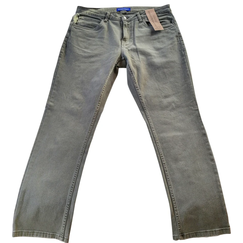 Scotch & Soda // M's Straight Leg 5-Pocket Jeans // 34 // Dusty Olive - Picture 2 of 11